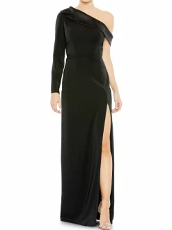 Women Mac Duggal One Shoulder Column Gown