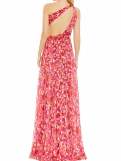 Women Mac Duggal One Shoulder High Low Gown