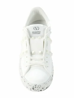 Valentino Garavani Open For A Change Rockstud Leather Platform Sneakers