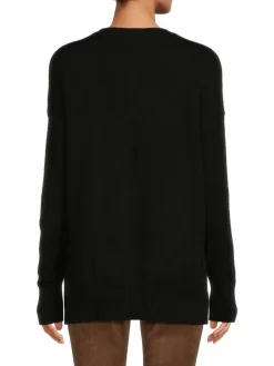 Women Laundry by Shelli Segal Open Knit Trim Knit Sweater
