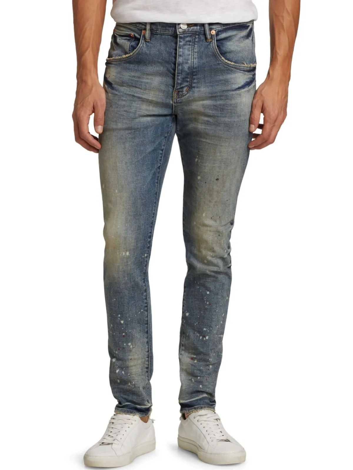 Purple Brand Jeans|P002 Ripped Drop Fit Slim Jeans Vintage
