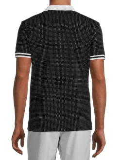 BOSS Polos|Paddy Dot Print Polo Black