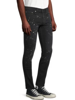 BLK DNM Jeans|Paint Splatter Skinny Jeans Fulton Black