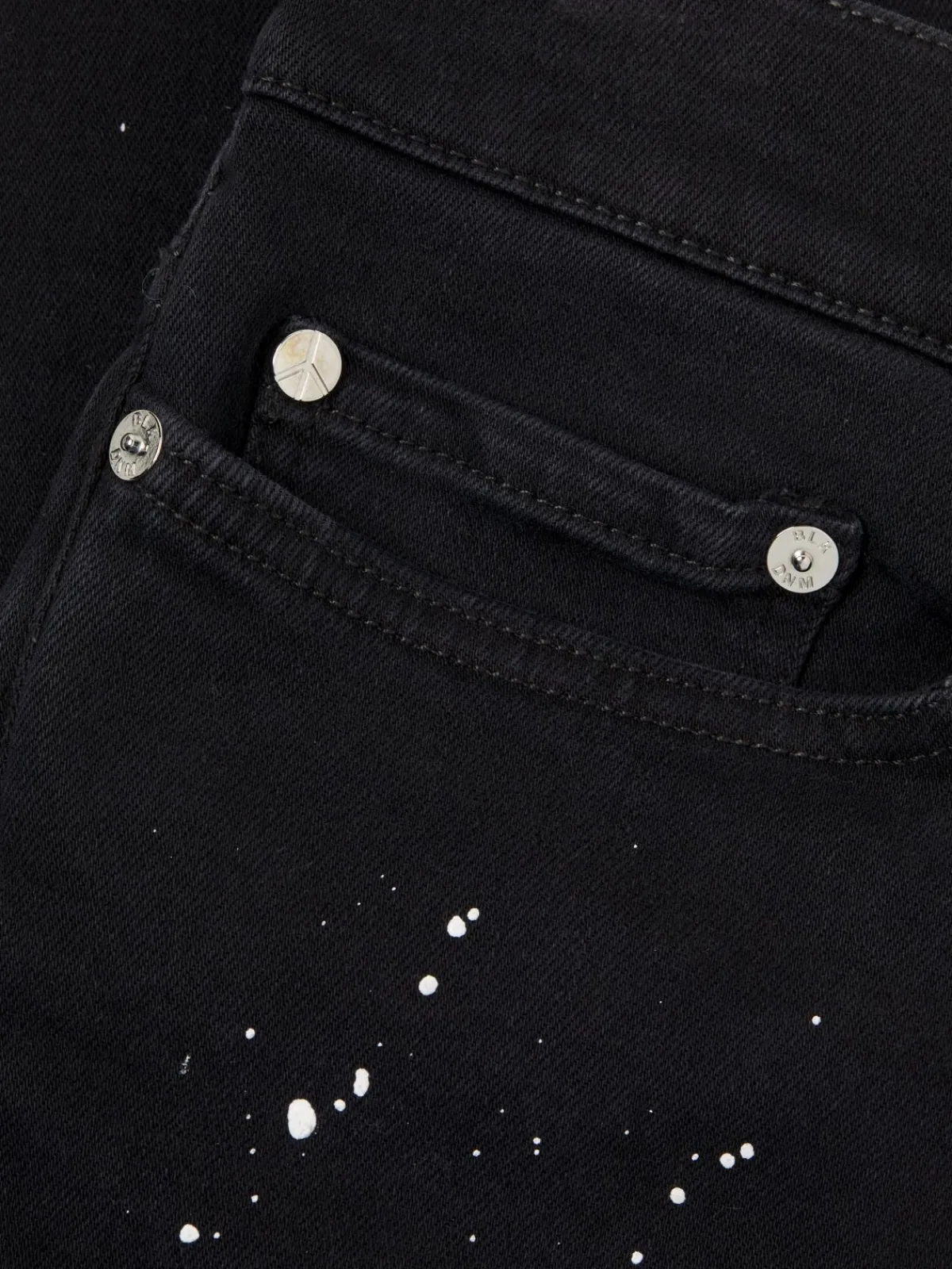 BLK DNM Jeans|Paint Splatter Skinny Jeans Fulton Black