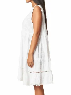 Women La Moda Clothing Paisley Tiered Cover Up Dress