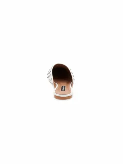 BCBGMAXAZRIA Palino Studded Leather Flat Mules