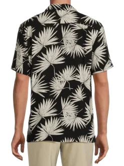 Weatherproof Vintage Casual Button-Down Shirts|Palm Leaves Camp Shirt