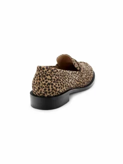 Stuart Weitzman Palmer Leopard-Print Suede Loafers