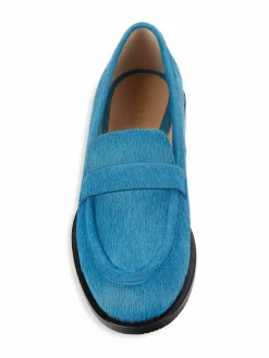 Stuart Weitzman Palmer Pony Hair Leather Loafers