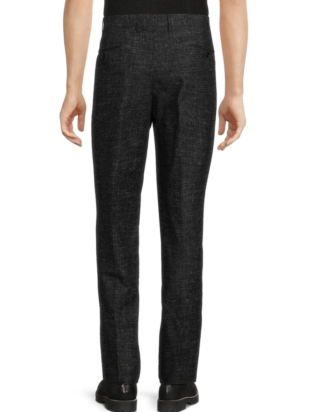 Zanella Pants|Parker Textured Virgin Wool Pants Grey