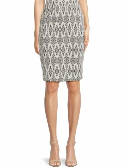 Women Renee C. Patterned Knit Pencil Skirt
