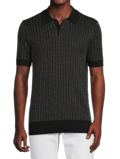 Saks Fifth Avenue Polos|Patterned Sweater Polo