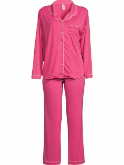 Women Flora Nikrooz 2-Piece Annie Solid Pajama Set