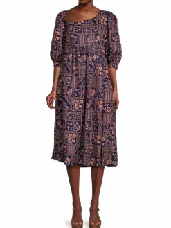 Women Agua Bendita 2-Piece Floral Shift Dress & Garment Bag Set