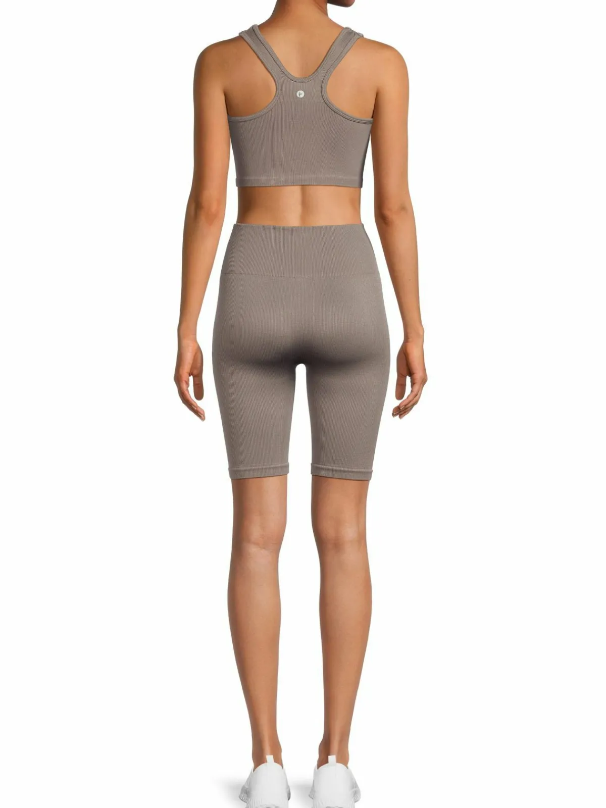 Women 90 Degree by Reflex 2-Piece Ribbed Seamless Tank Top & Shorts Set