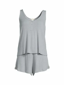 Women Eberjey 2-Piece Ribbed Shorts & Tank Top Set