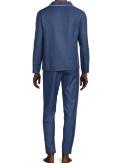 cavalli CLASS Loungewear, Sleepwear & Robes|2-Piece Solid Pajama Set Dark Blue