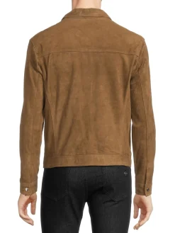 Reiss Coats & Jackets|Pike Leather Zip Jacket Tobacco