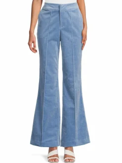 Women Avec Les Filles Pintuck Flare Corduroy Pants