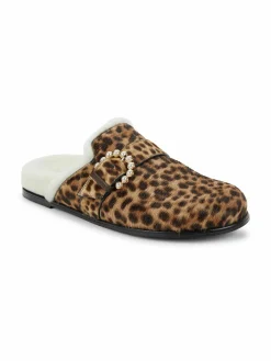 Stuart Weitzman Piper Chill Calf Hair Shearling Mules