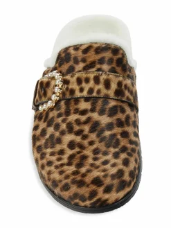 Stuart Weitzman Piper Chill Calf Hair Shearling Mules