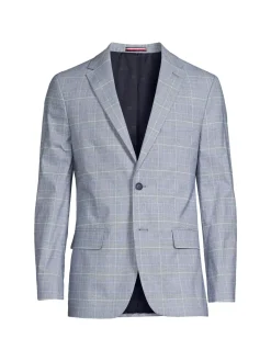 Tommy Hilfiger Blazers & Sportcoats|Plaid Blazer Blue Red