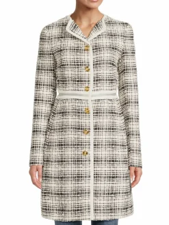 Women Giambattista Valli Plaid Boucle Shirtdress