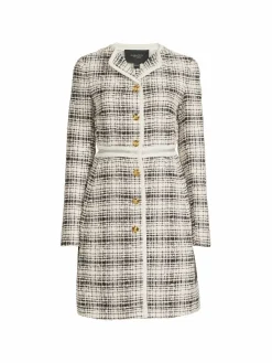 Women Giambattista Valli Plaid Boucle Shirtdress