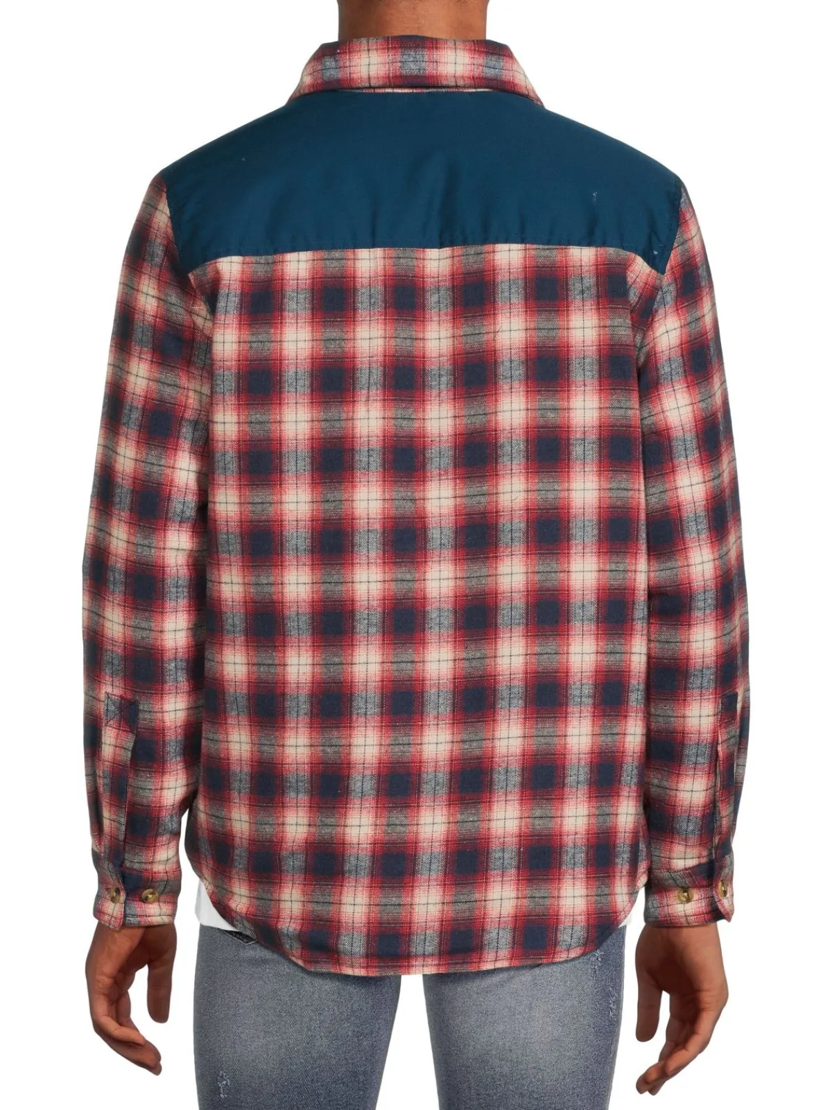 Avalanche Coats & Jackets|Plaid Flannel Shirt Jacket Red Navy