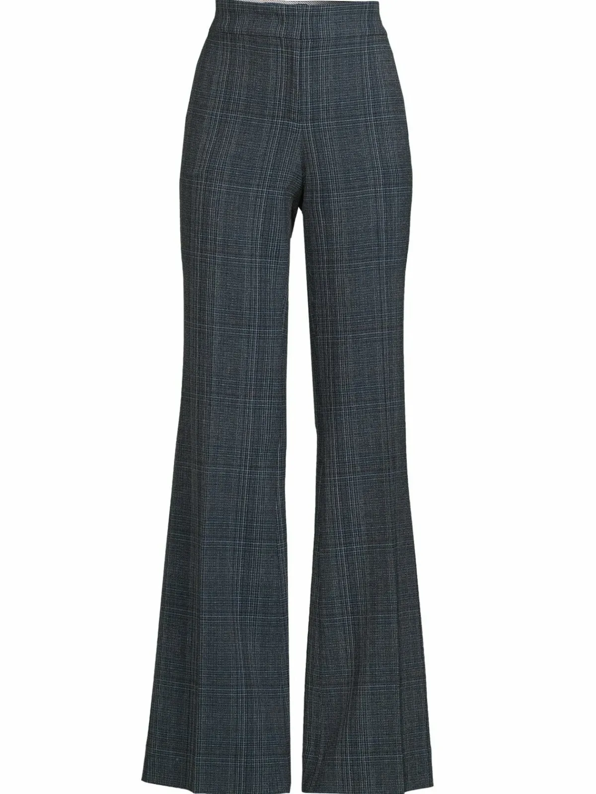 Women Piazza Sempione Plaid Wide Leg Pants