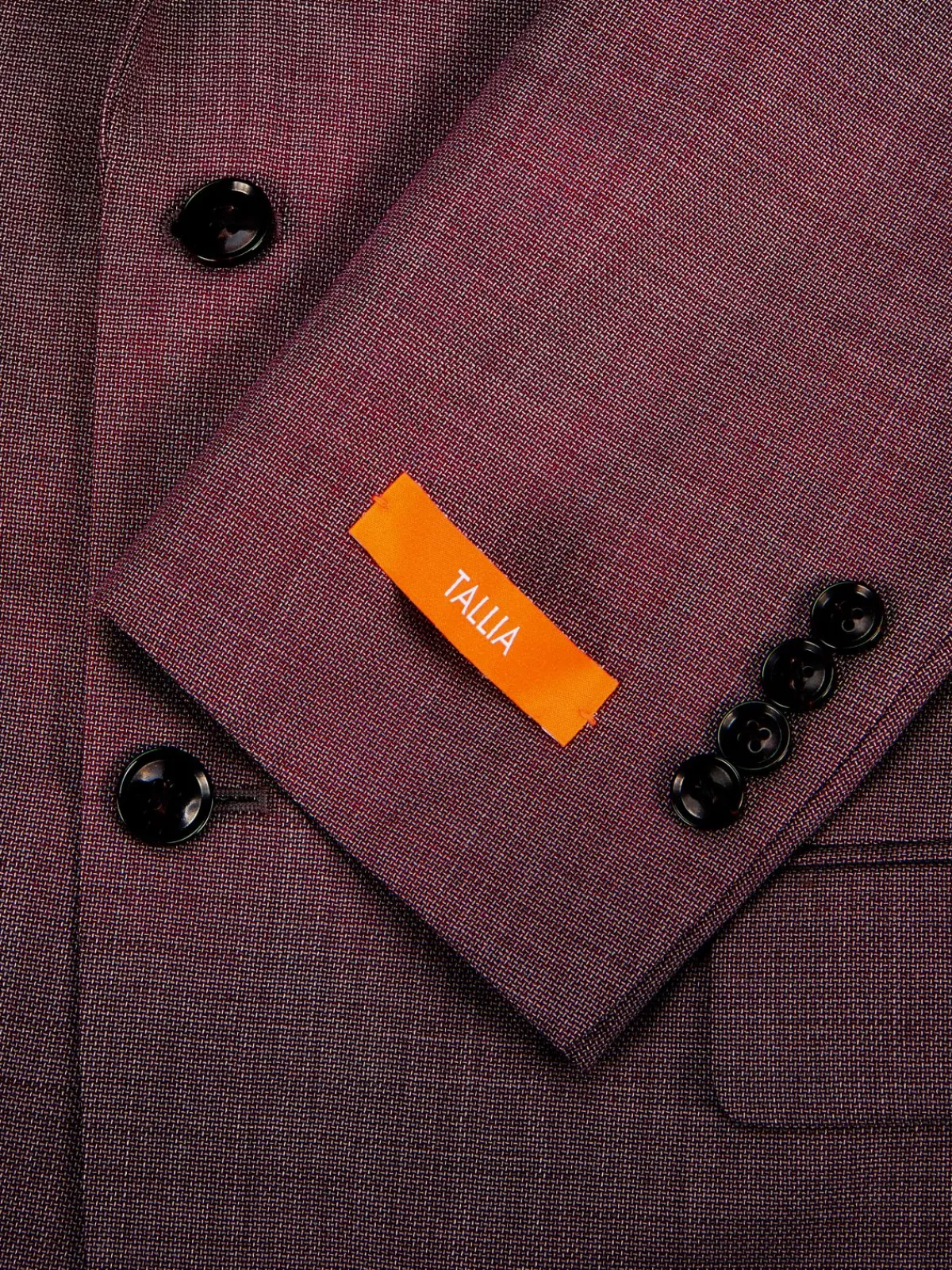 Tallia Blazers & Sportcoats|Plaid Wool Blend Sportcoat Plum