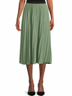 Women YAL New York Pleated Midi Skirt