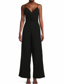 Women julia jordan Pleated Surplice Jumpsuit
