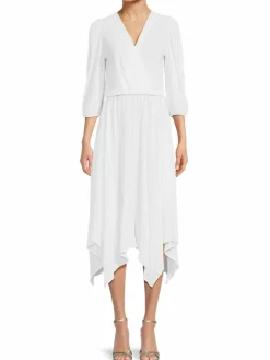 Women Renee C. Plisse Asymmetric Midi Dress