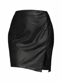 Women Maree Pour Toi Plus Faux Leather Asymmetric Skirt