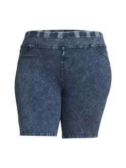 Women MARC NEW YORK PERFORMANCE, Plus Size Plus High-Waist Bike Shorts