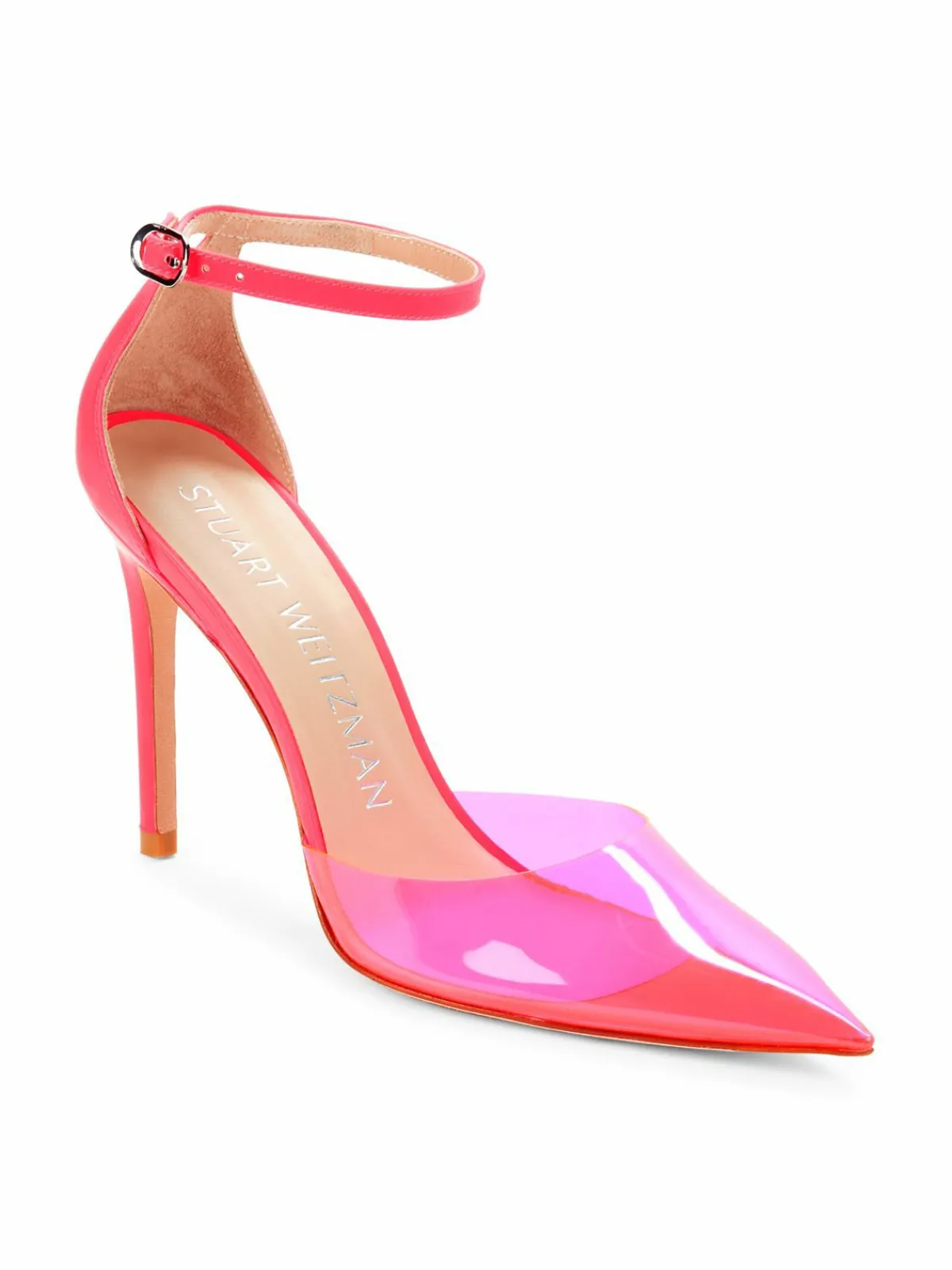 Stuart Weitzman Point Toe Ankle Strap Pumps