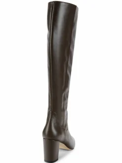 Stuart Weitzman Point Toe Leather Knee High Boots