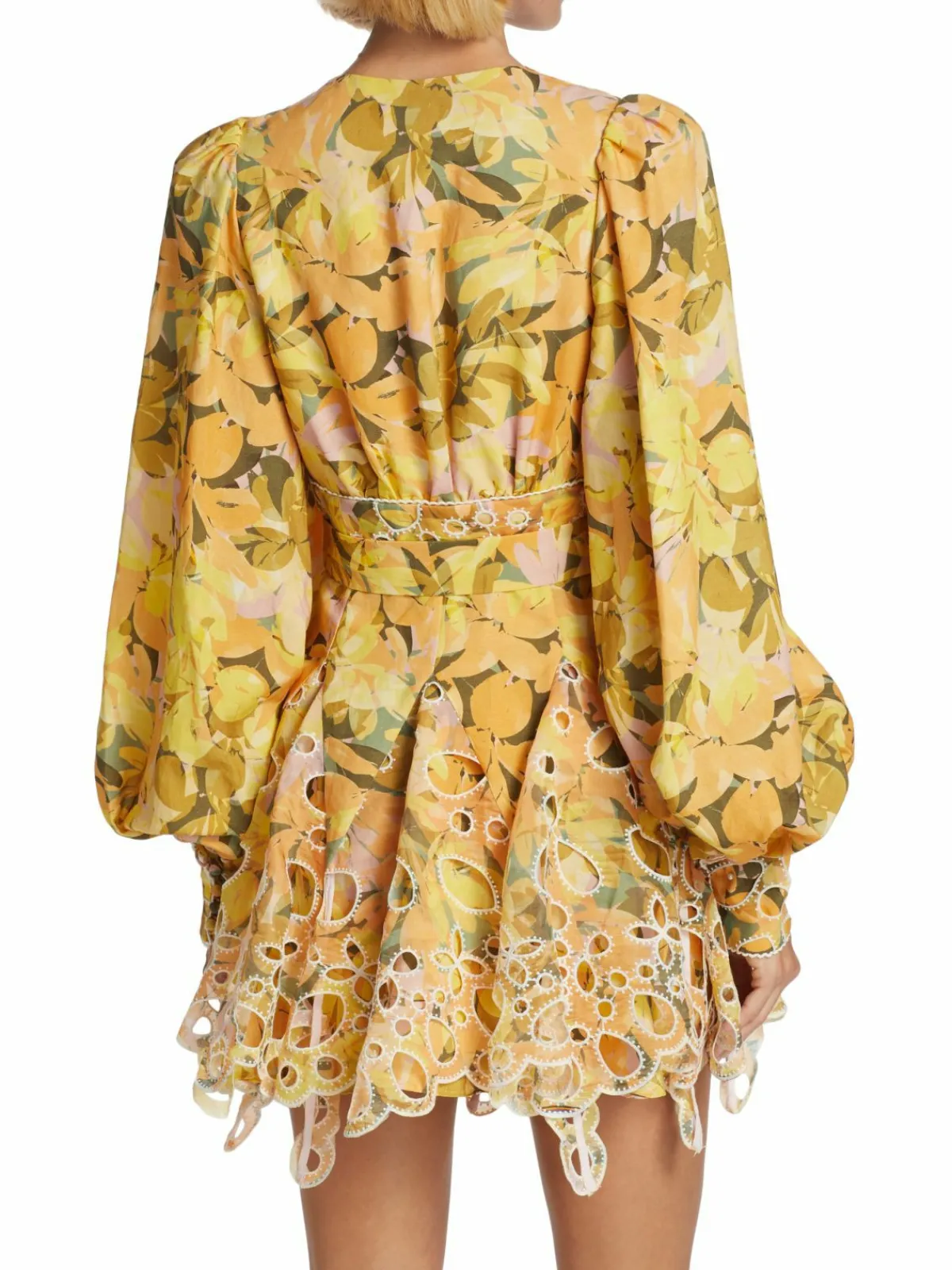 Women Acler Printed Eyelet Embroidered Minidress