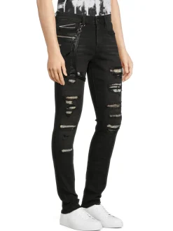 Cult Of Individuality Jeans|Punk High Rise Distressed Super Skinny Jeans Gradient