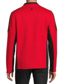 Spyder Sweatshirts & Hoodies|Quarter Zip Pullover Red