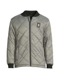 Spyder Activewear|Quilted Bomber Jacket Tea Leaf