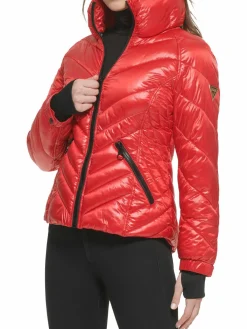 Women Guess Quilted Puffer Jacket