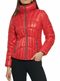 Women Guess Quilted Puffer Jacket