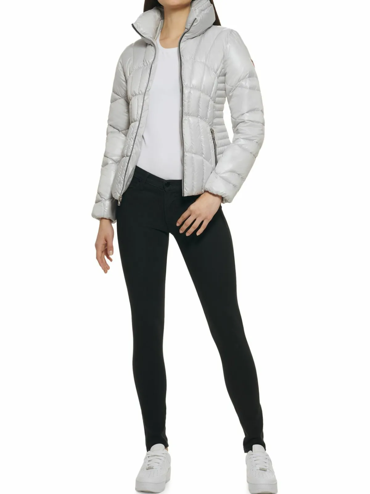 Women Guess Quilted Puffer Jacket