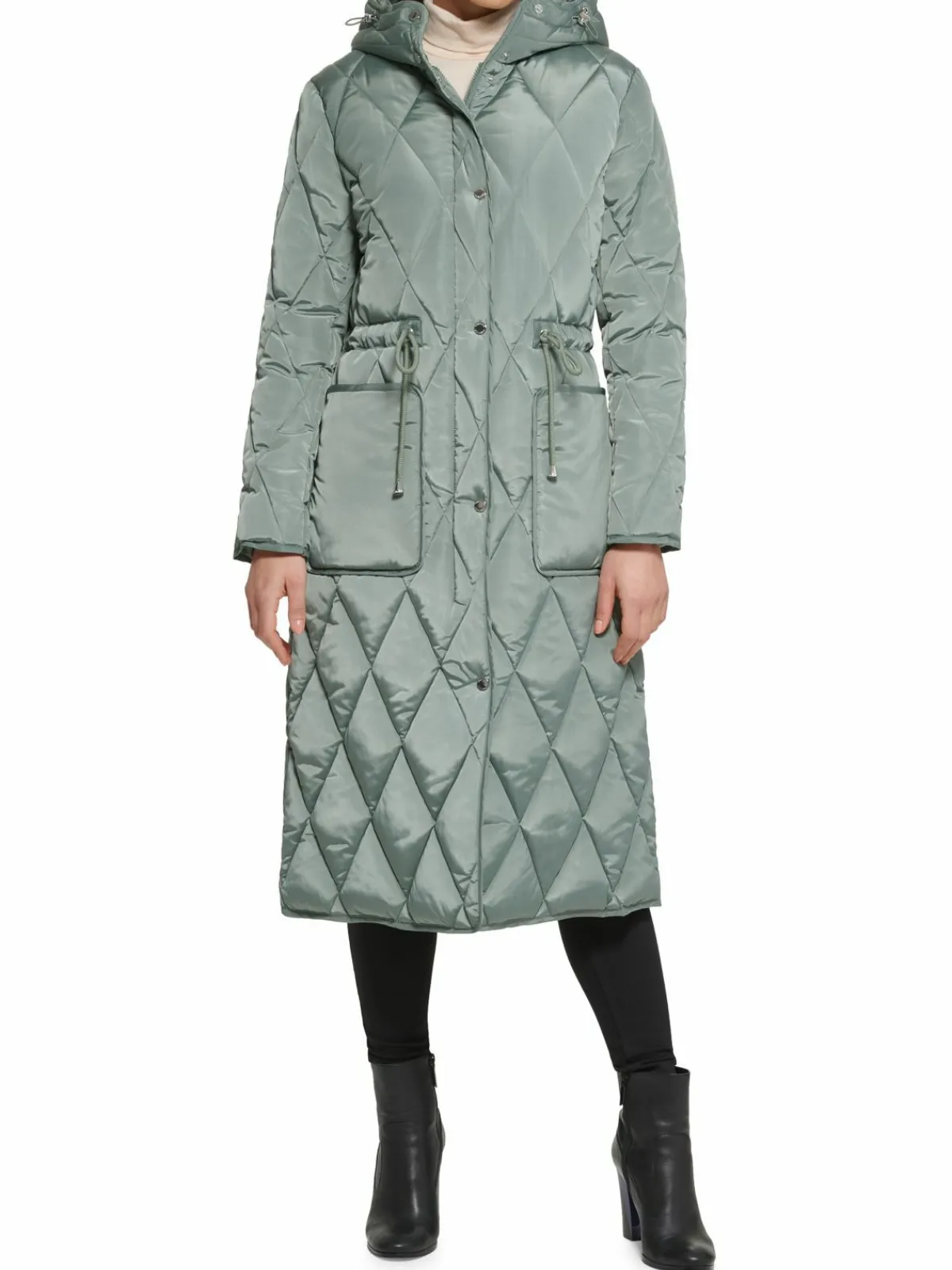 Women Kenneth Cole Quilted Puffer Stadium Jacket