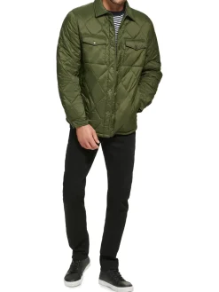 Calvin Klein Coats & Jackets|Quilted Shirt Jacket