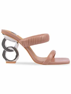 Ninety Union Raddle Circular Heel Pleated Sandals