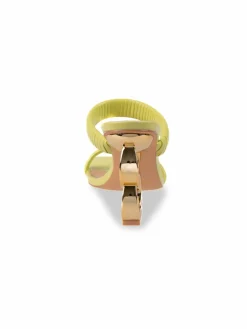 Ninety Union Raddle Circular Heel Pleated Sandals