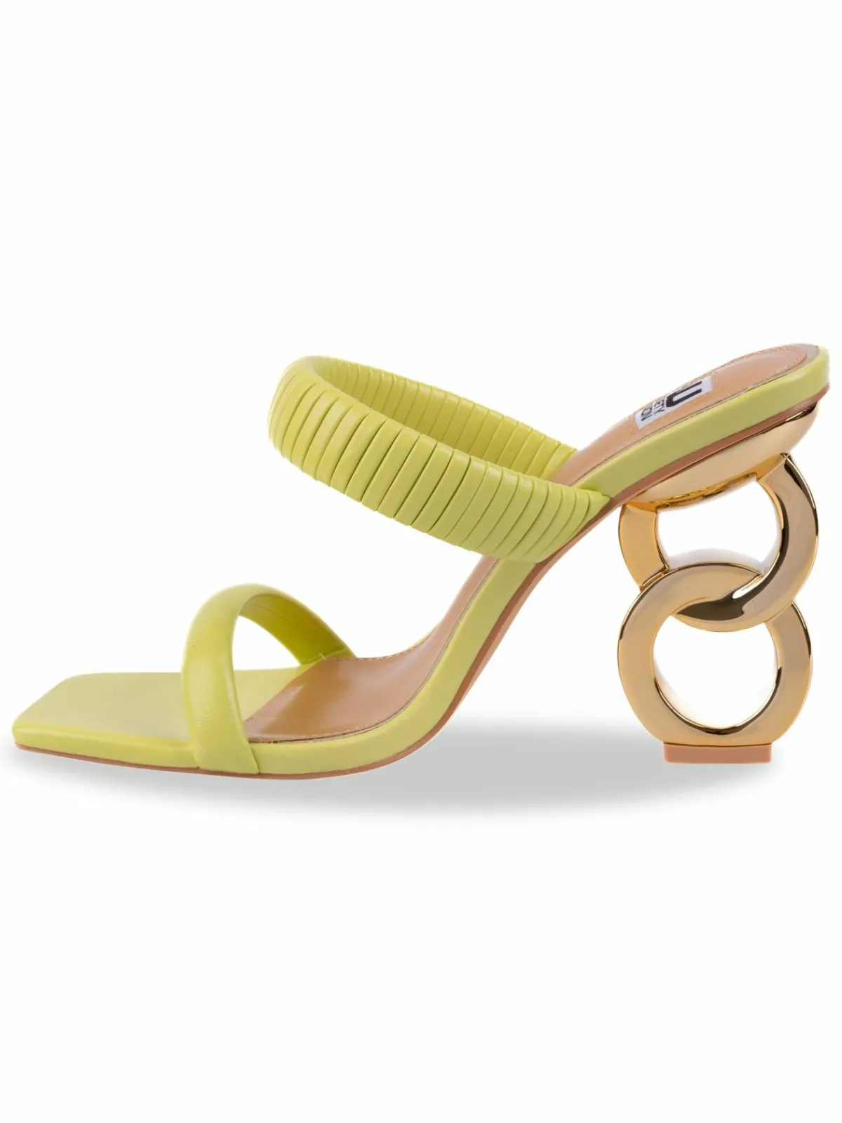 Ninety Union Raddle Circular Heel Pleated Sandals